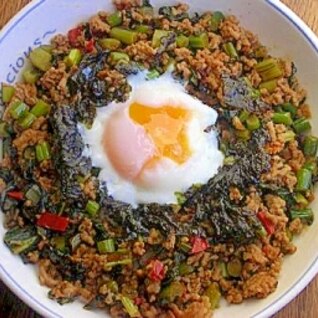 信州　今が旬な野沢菜の激うま丼(韓国風）